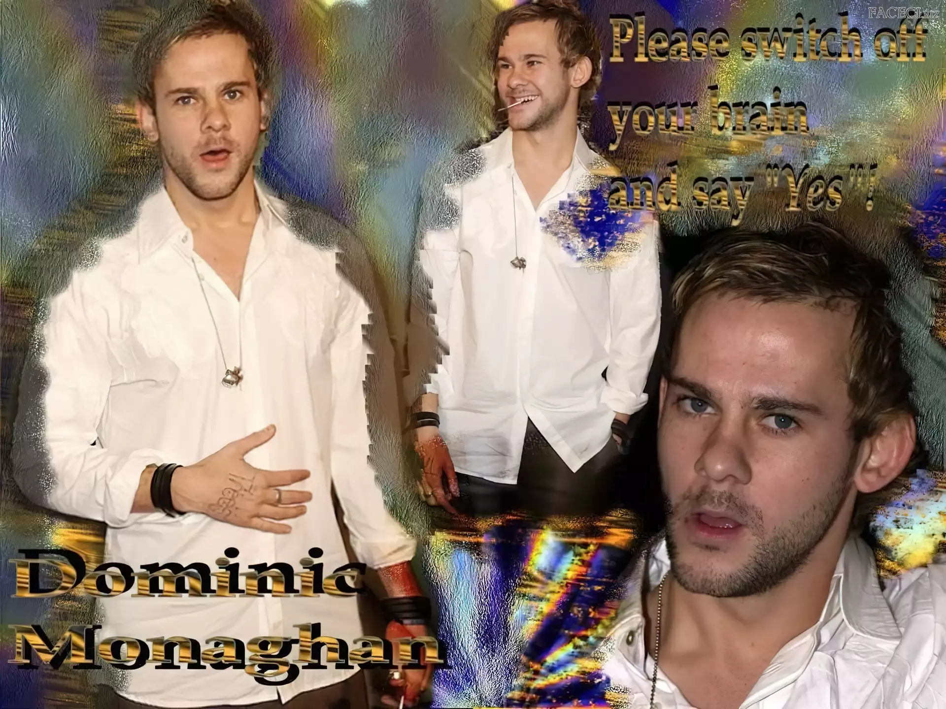 broda, Dominic Monaghan, niebieskie oczy