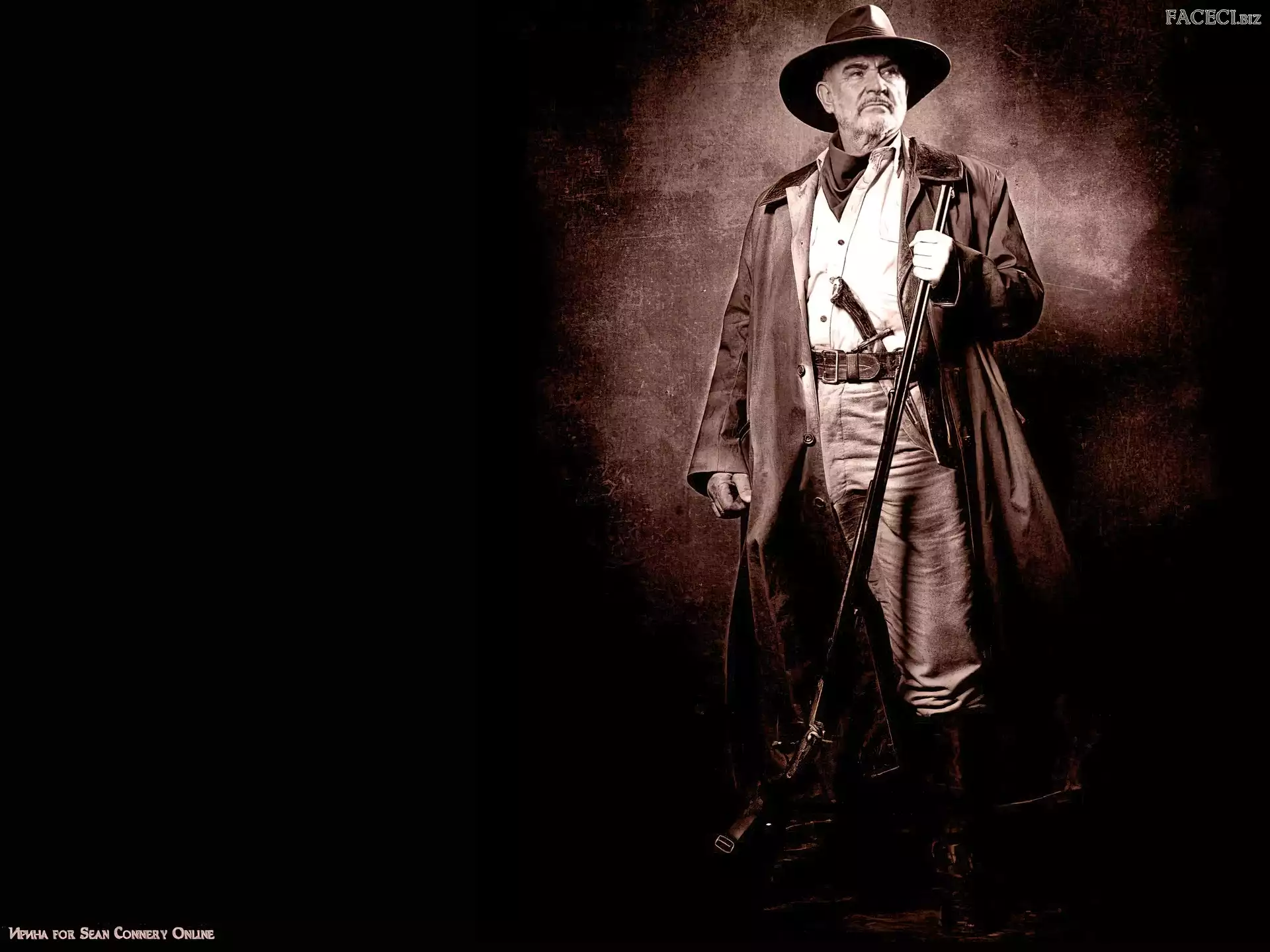 płaszcz, Sean Connery, kapelusz